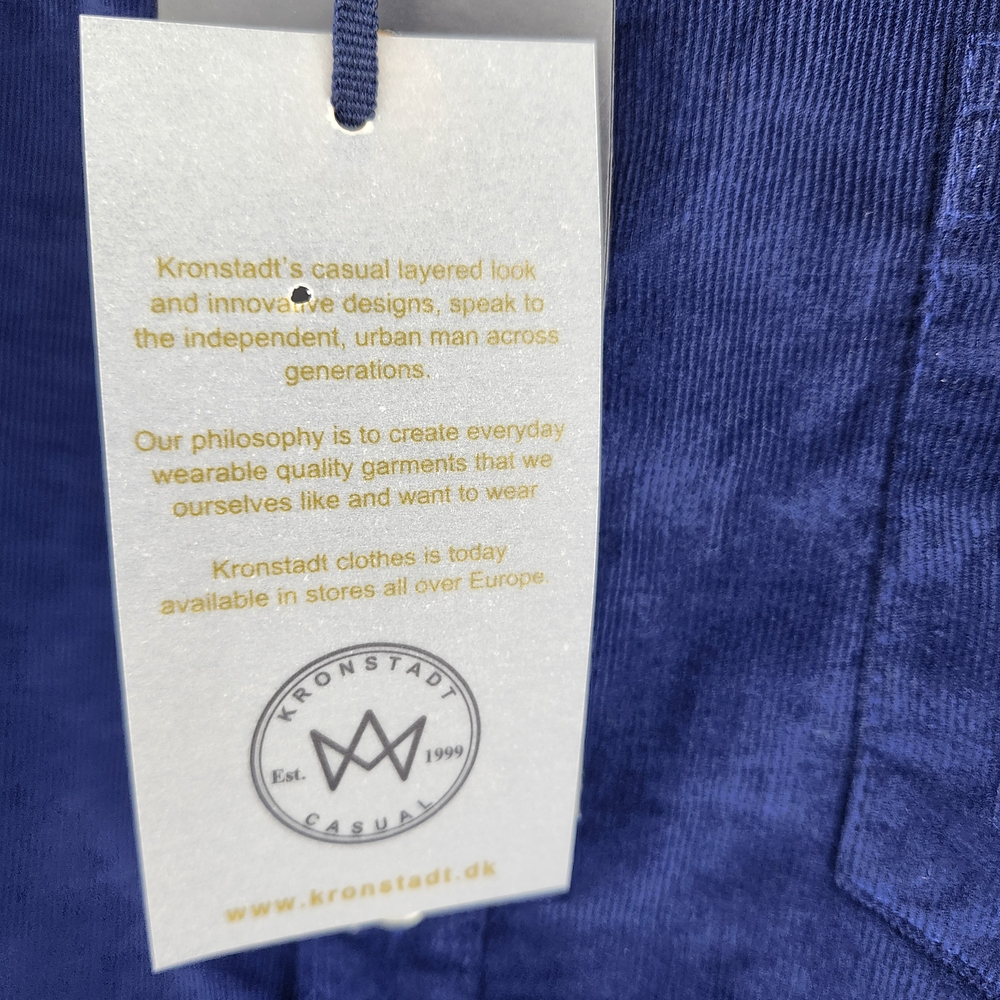 🆕️ KRONSTADT Navy Corduroy Button-Down - XXLarge - Picture 5 of 5